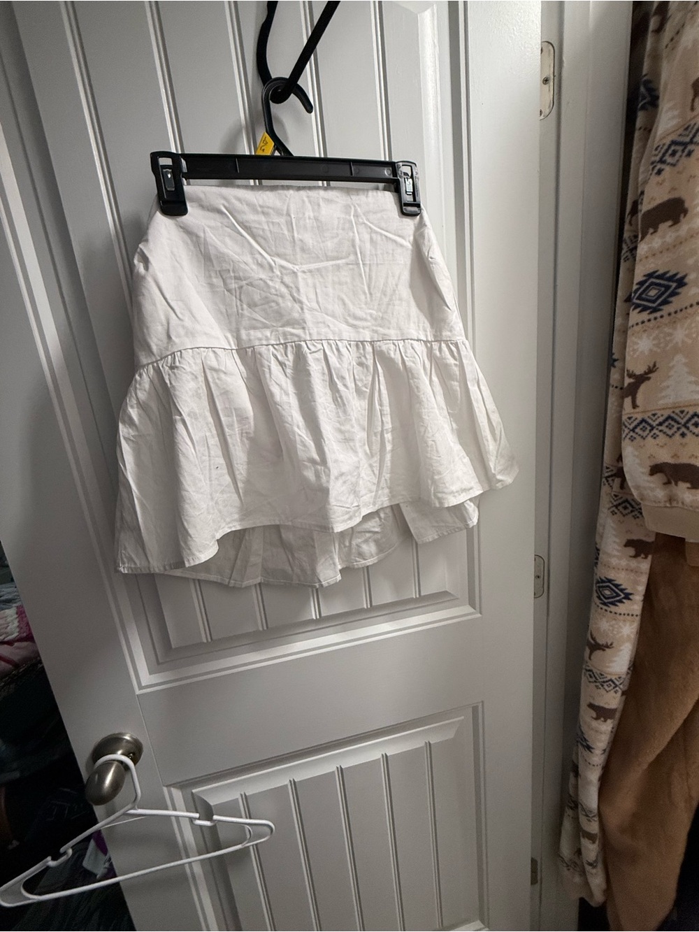 a new day White Ruffled halter top